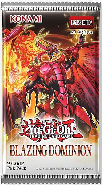Blazing Dominion Booster Pack Yu-Gi-Oh kort