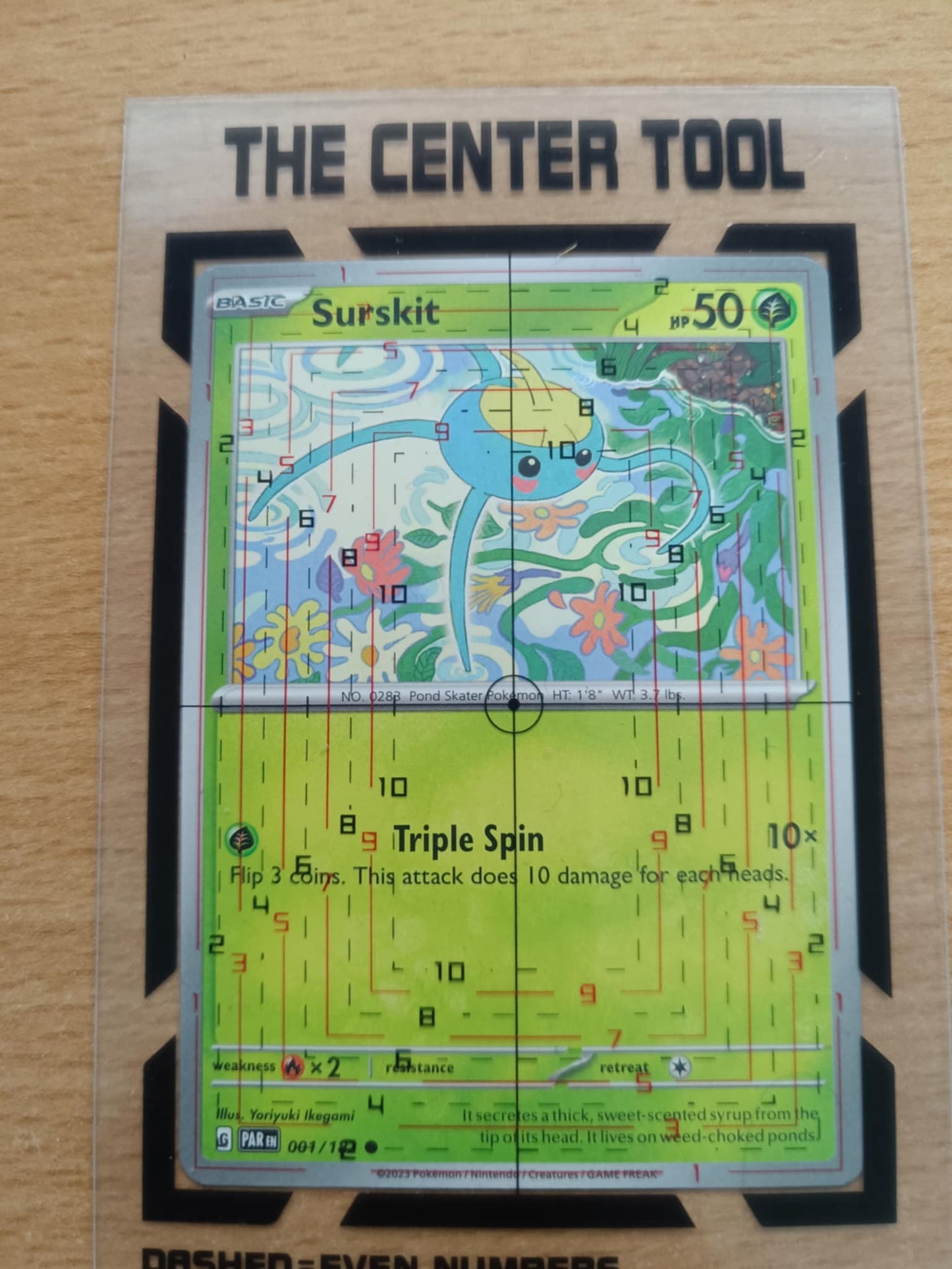 The center tool to grading card - Qubimon.dk