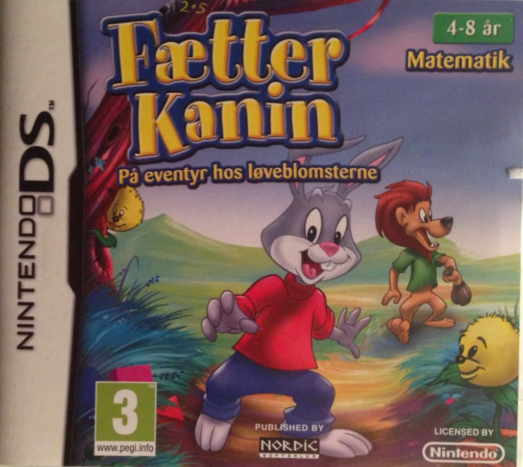 Nintendo DS Faetter Kanin Matematik 4-8 (Danskt) (BRUGT SPIL)