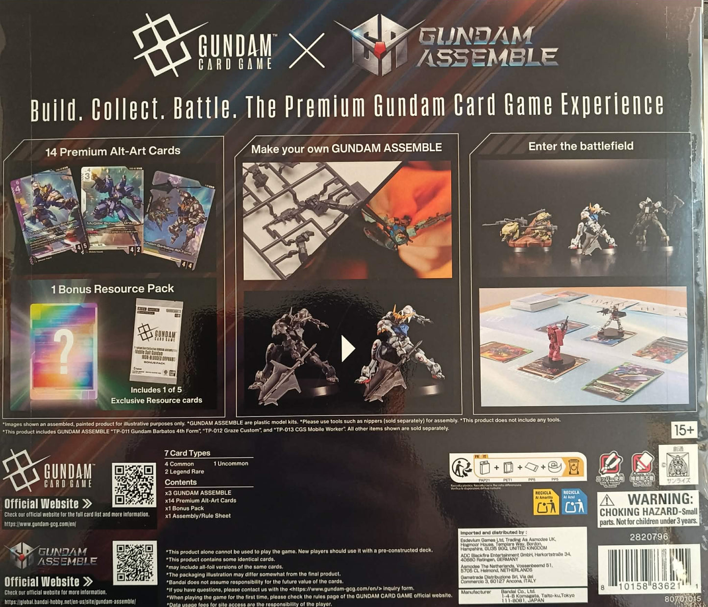 Gundam Card Game: PC01A - Gundam Assemble Premium Card Collection: Mobile Suit Gundam Iron-Blooded Orphans