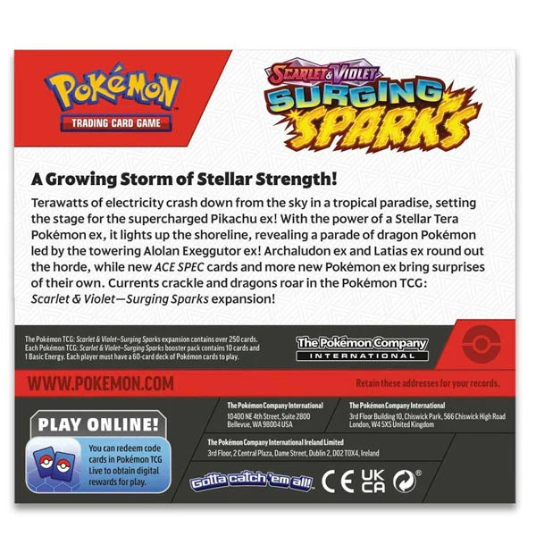 Pokemon Scarlet & Violet: Surging Sparks - Booster Box