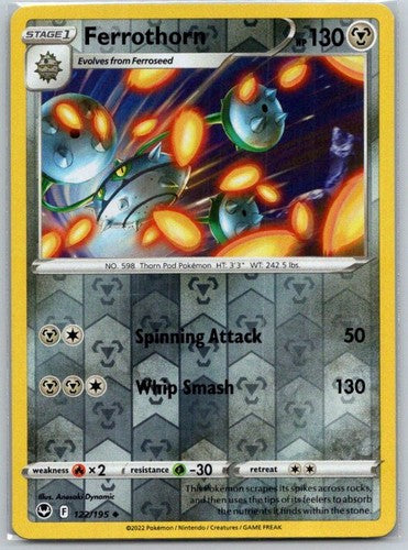 Ferrothorn Holo - Silver tempest #122