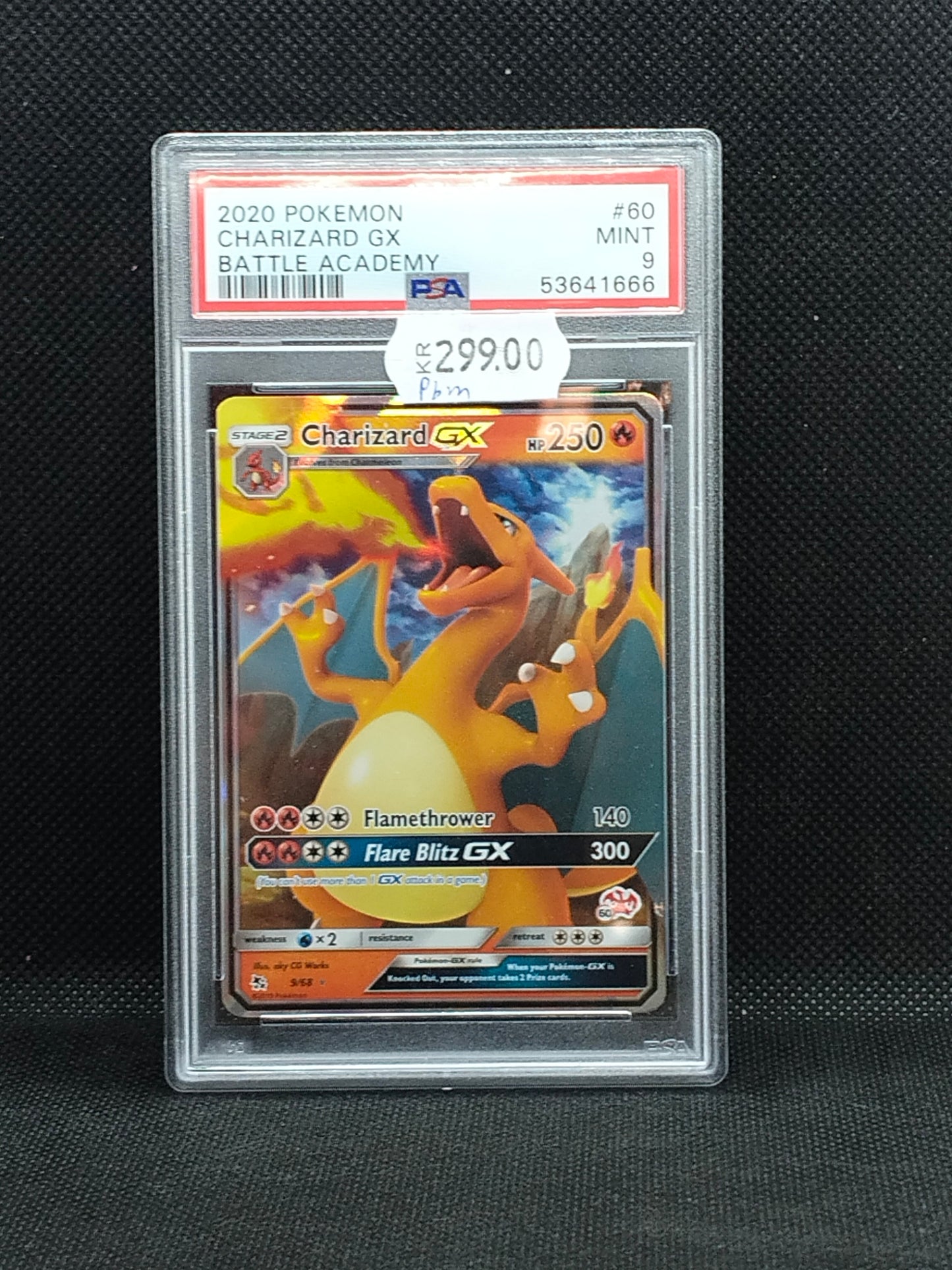 Pokémon Charizard GX #60 Battle Academy (2020) – PSA 9 (Mint)