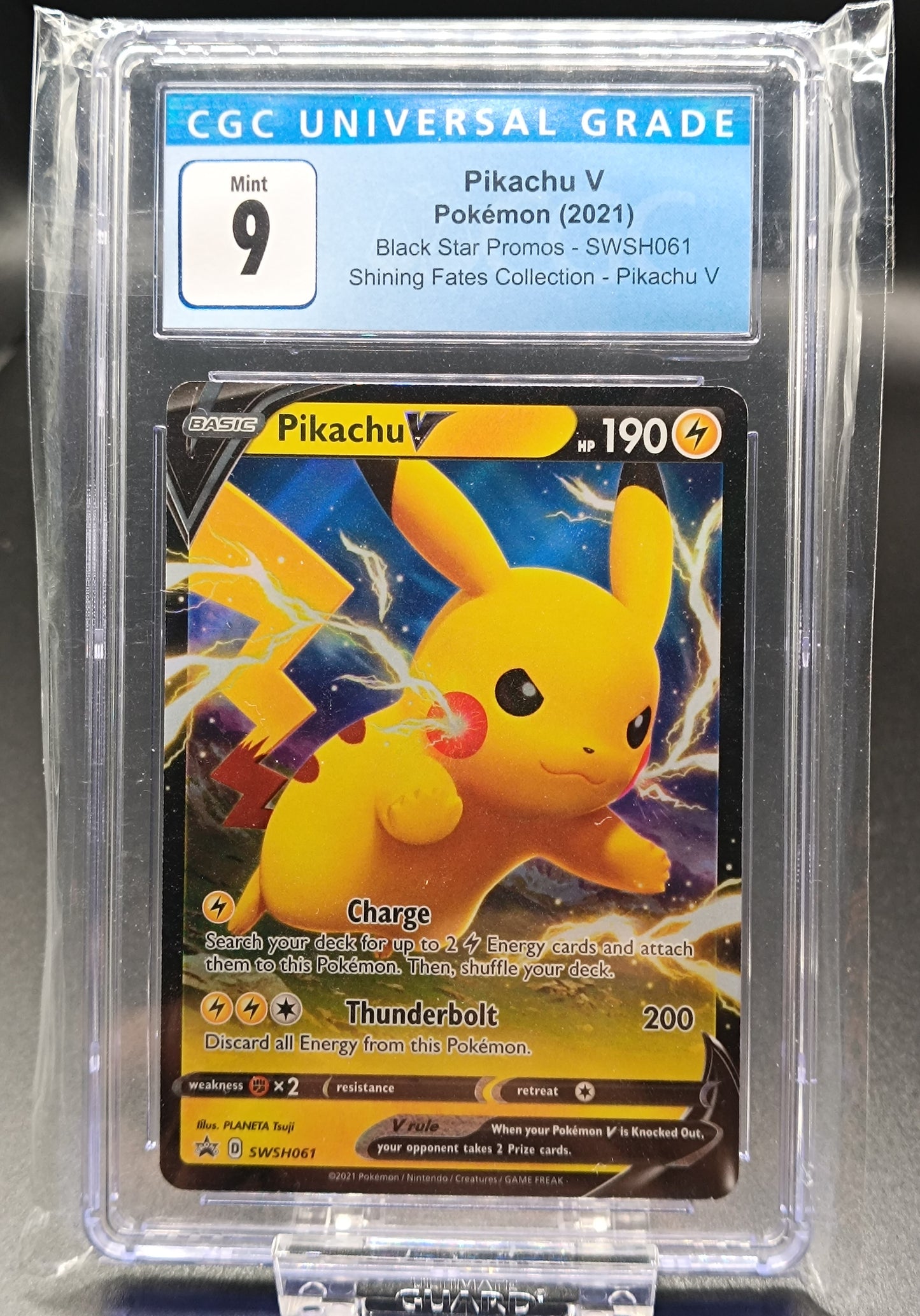 Pikachu V #SWSH061 Pokemon Promo cgc 9 - Qubimon.dk