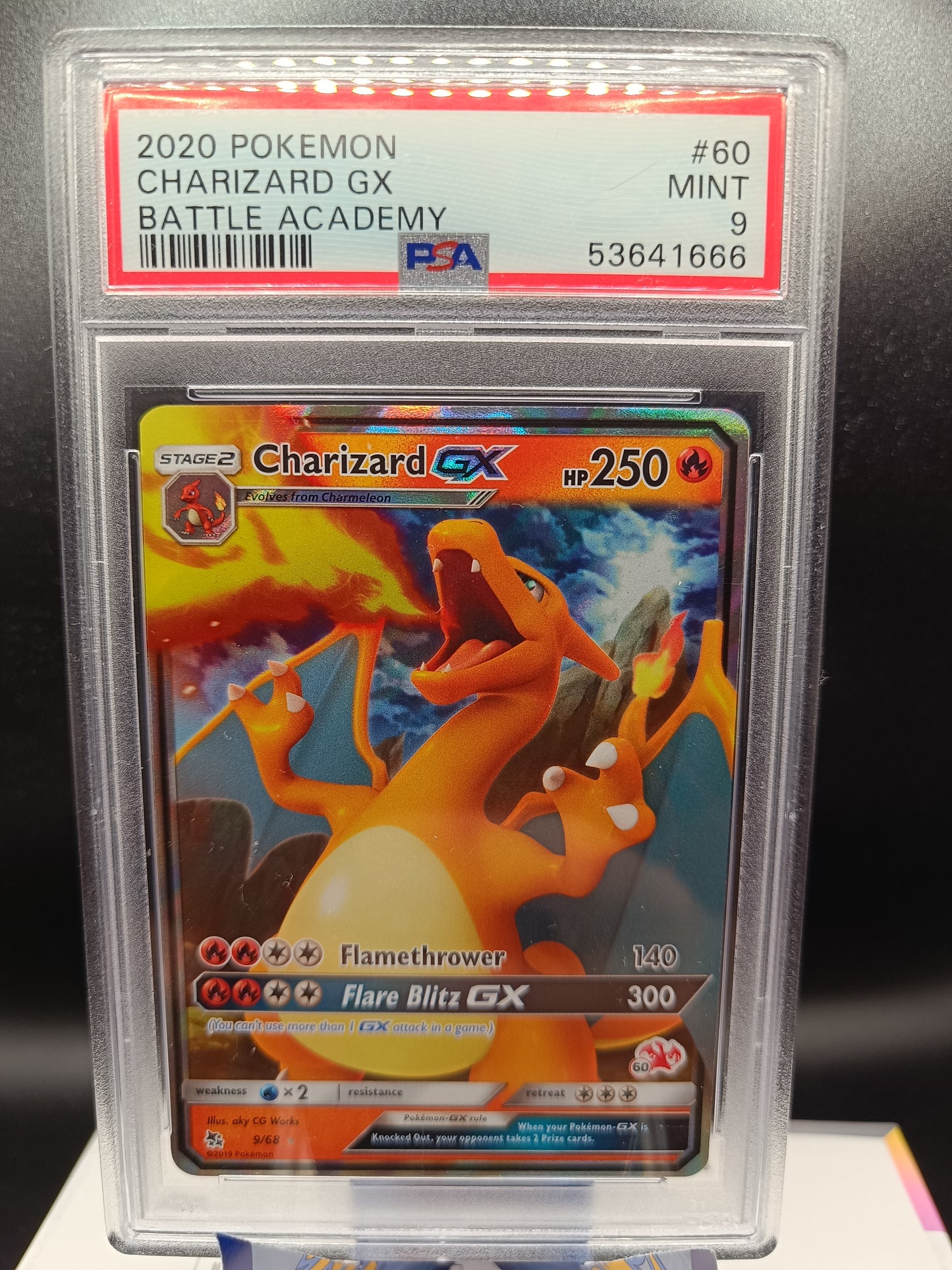 Charizard GX #60 Pokemon 2020 Battle Academy psa 9 - Qubimon.dk