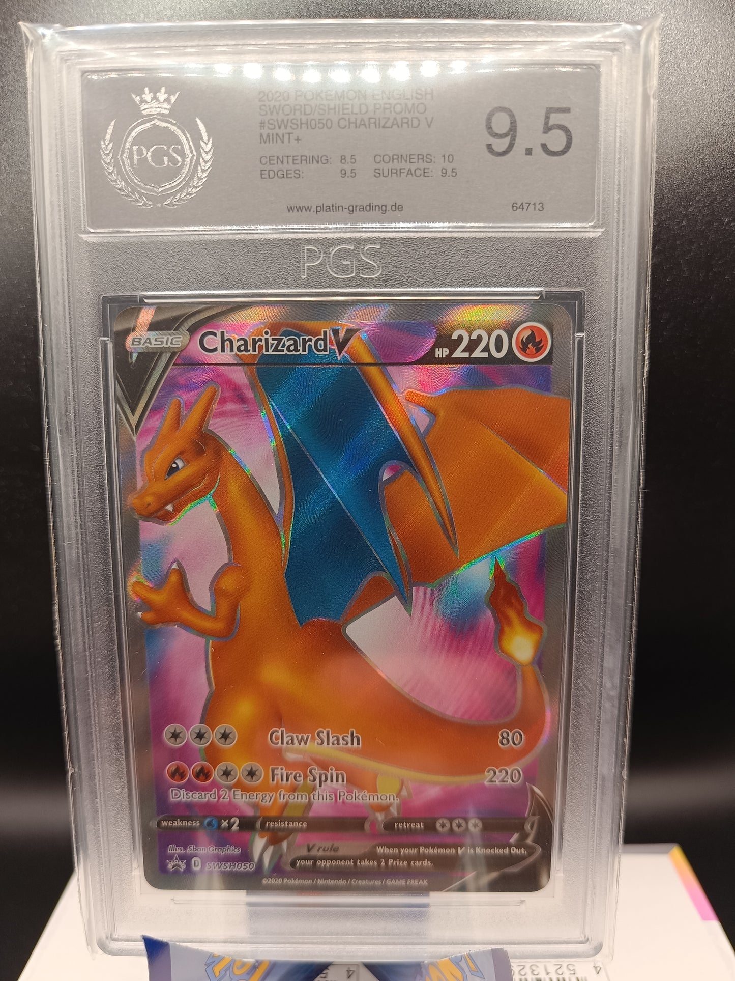Charizard V #SWSH050 Pokemon Promo PGS 9.5 - Qubimon.dk