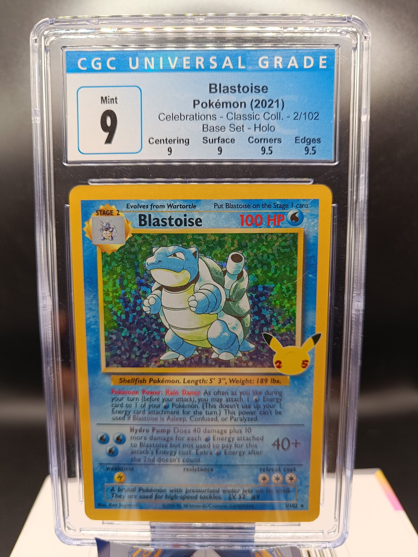 Blastoise #2 Pokemon Celebrations cgc 9 - Qubimon.dk