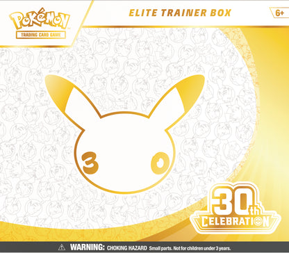 Pokémon 30th Anniversary Celebration – Elite Trainer Box Forudbestilling