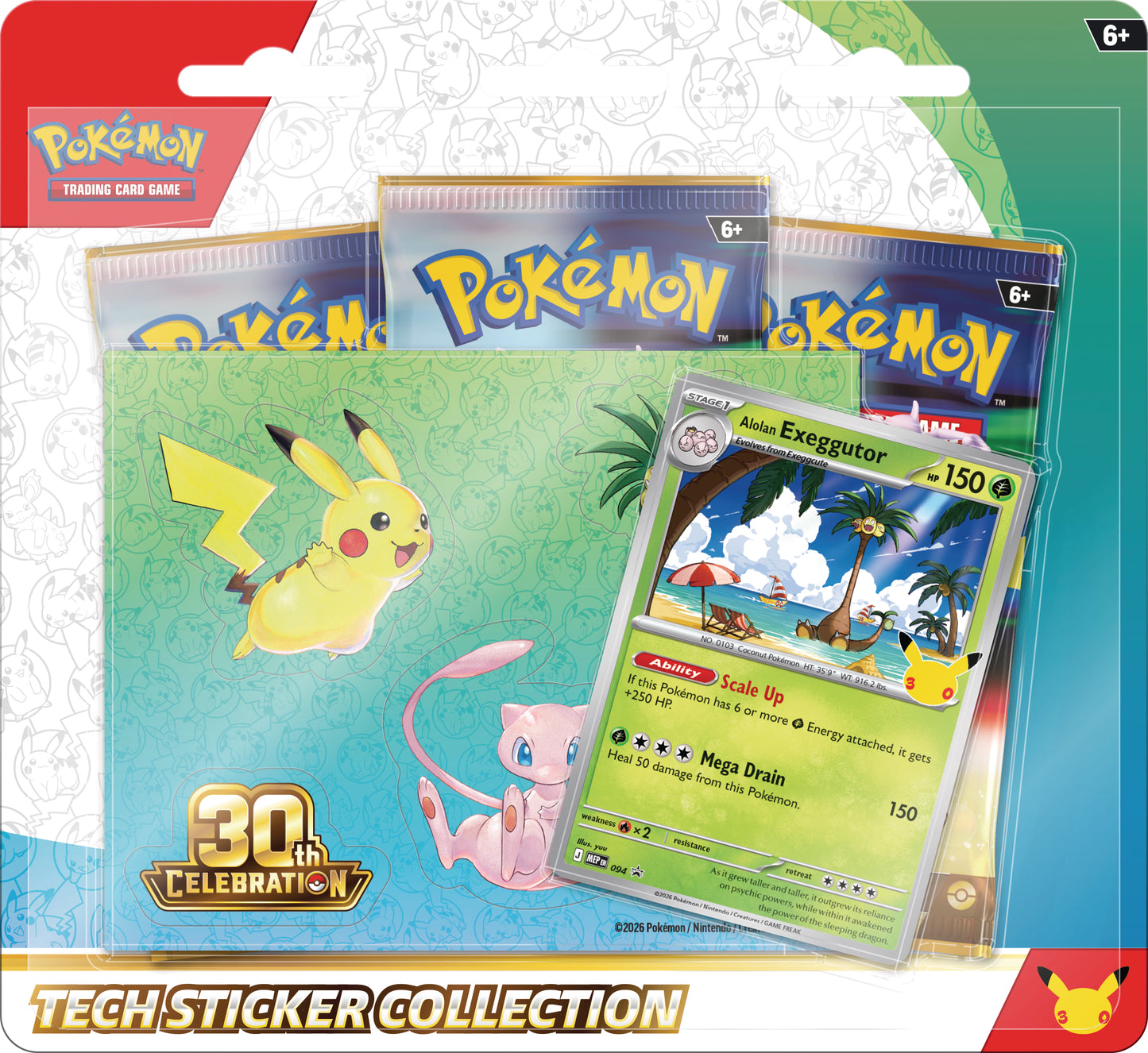 Pokémon TCG: 30th Anniversary Tech Sticker Collection FORUDBESTILLING