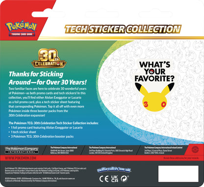 Pokémon TCG: 30th Anniversary Tech Sticker Collection FORUDBESTILLING
