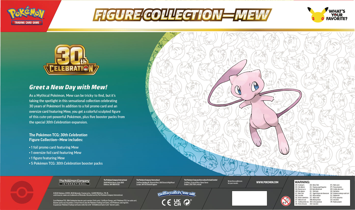 Pokémon TCG: 30th Celebration Figure Collection – Mew FORUDBESTILLING