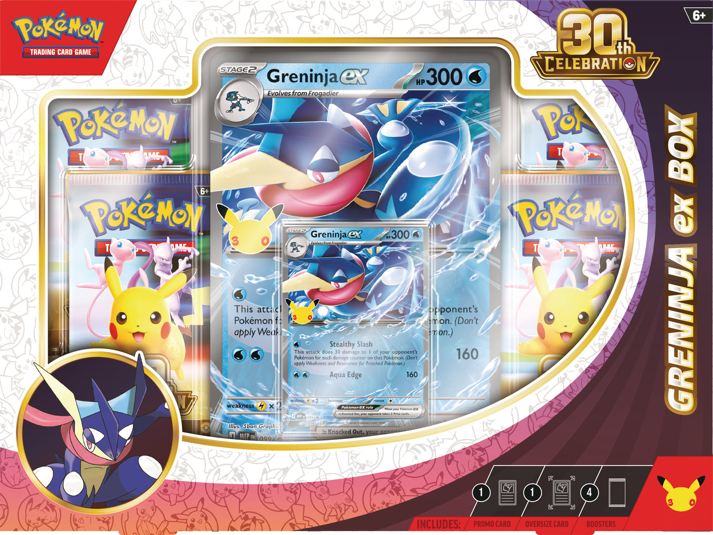 Pokémon 30th Anniversary Celebration – Greninja ex Box FORUDBESTILLING