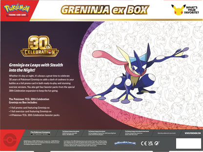 Pokémon 30th Anniversary Celebration – Greninja ex Box FORUDBESTILLING
