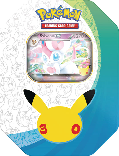 Pokemon 30th Anniversary Sylveon Ex Tin FORUDBESTILLING