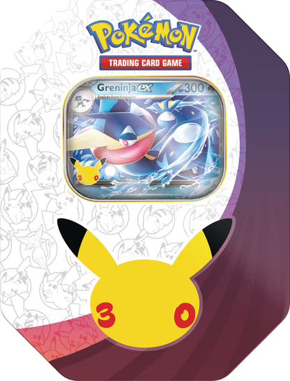 Pokémon 30th Anniversary Celebration – Greninja ex Tin FORUDBESTILLING