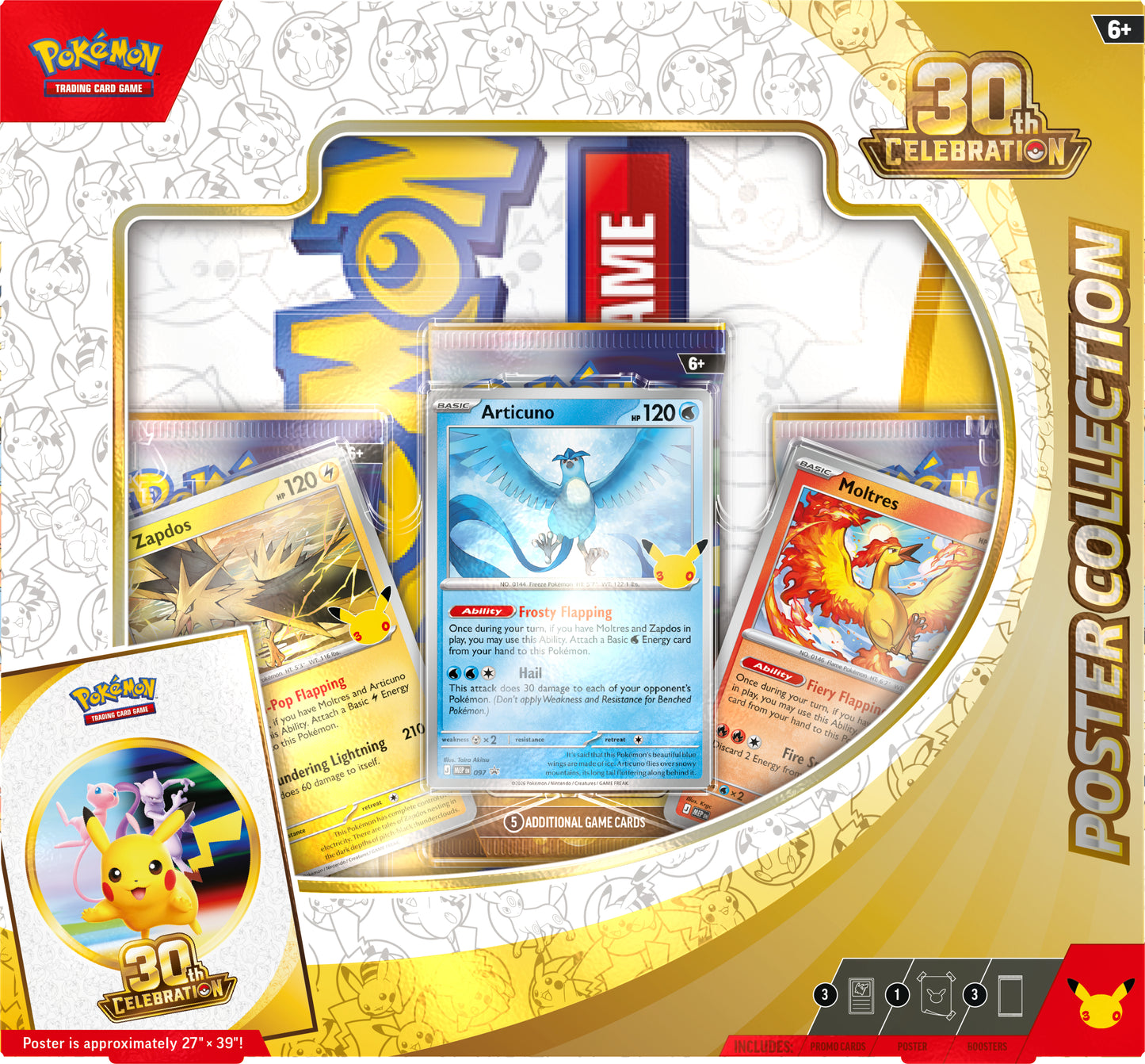 Pokémon 30th Anniversary Celebration – Poster Collection FORUDBESTILLING