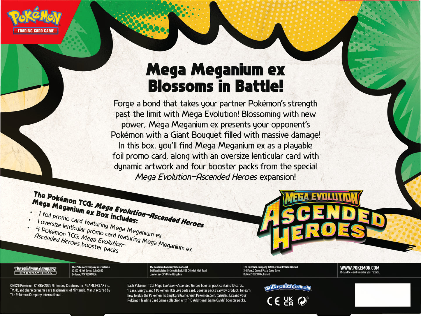 Pokemon Mega Evolution: Ascended Heroes ex Box