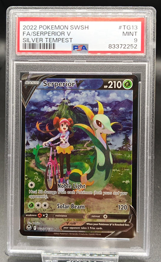 Serperior V #TG13 Pokemon Silver Tempest psa 9 - Qubimon.dk