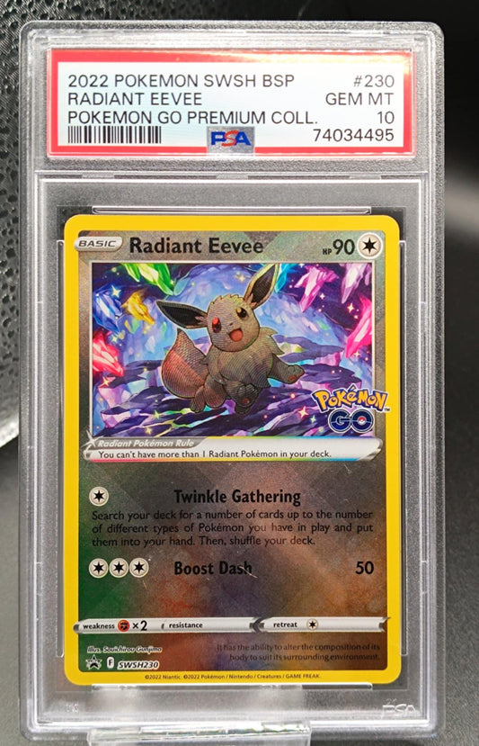 Radiant Eevee #SWSH230 Pokemon Promo psa 10 - Qubimon.dk