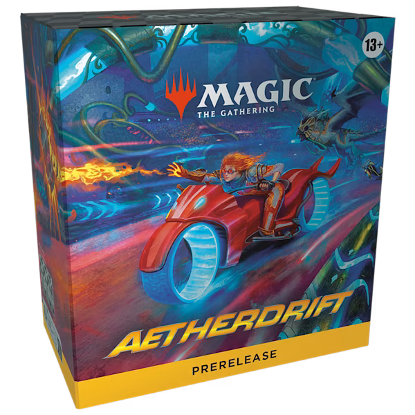Aetherdrift Prerelease Pack (Pre-Release Box) 6 Boosters  Promo & Spindown Terning