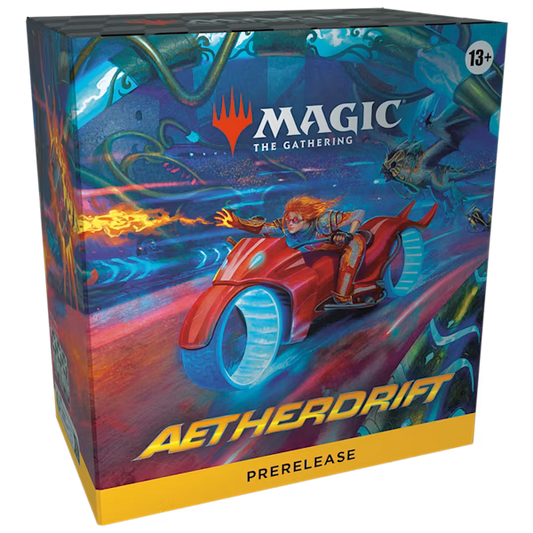 Aetherdrift Prerelease Pack (Pre-Release Box) 6 Boosters  Promo & Spindown Terning