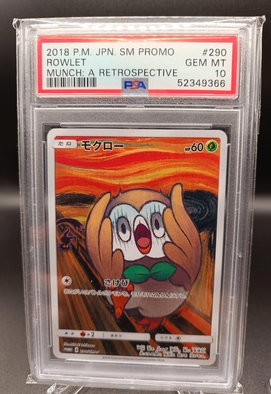 Rowlet #290/SM-P Pokemon Japanese Promo psa 10 - Qubimon.dk
