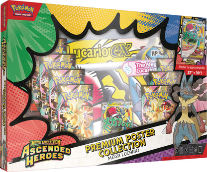 Pokemon: Ascended Heroes Premium Poster Collection - Mega Lucario ex