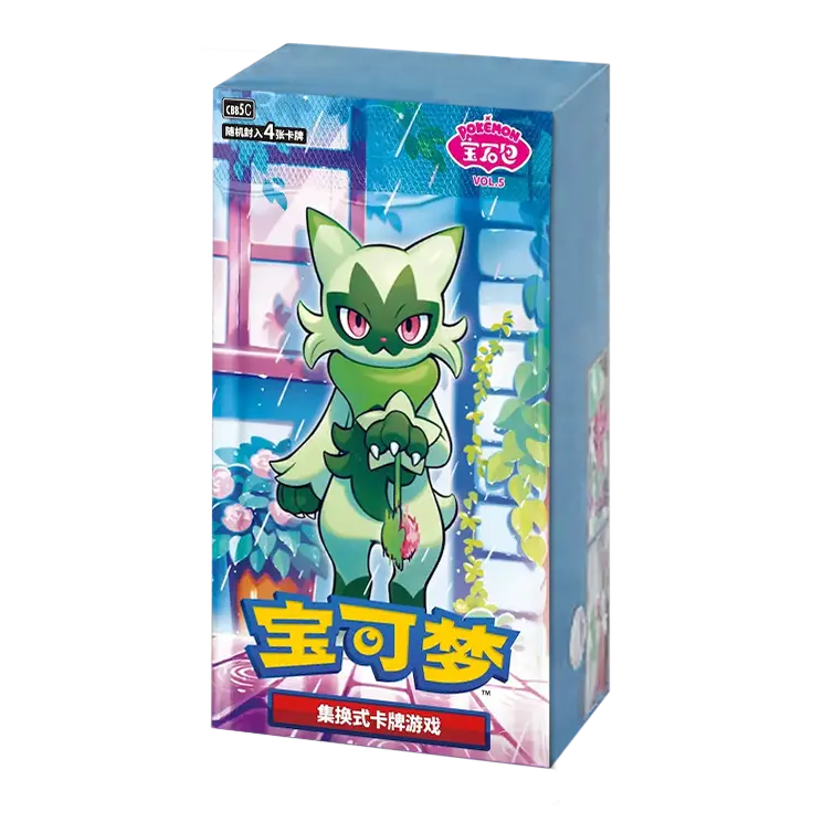 Kinesiske Pokemon Booster Box  Scarlet & Violet CBB5C: Gem Pack Vol. 5 18 Boosters