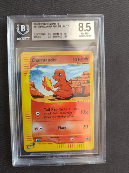Charmander #97 Reverse Holo – Expedition Base Set 2002 – BGS 8.5