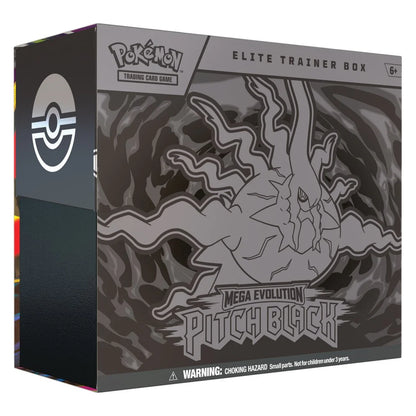Pokémon Mega Evolution: Pitch Black Elite Trainer Box – Factory Sealed Case (10 stk.)