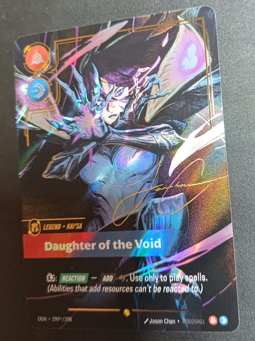 Kai’Sa – Daughter of the Void – Signature 299*/298 – Riftbound Origins