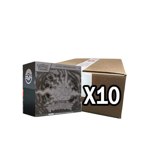 Pokémon Mega Evolution: Pitch Black Elite Trainer Box – Factory Sealed Case (10 stk.)