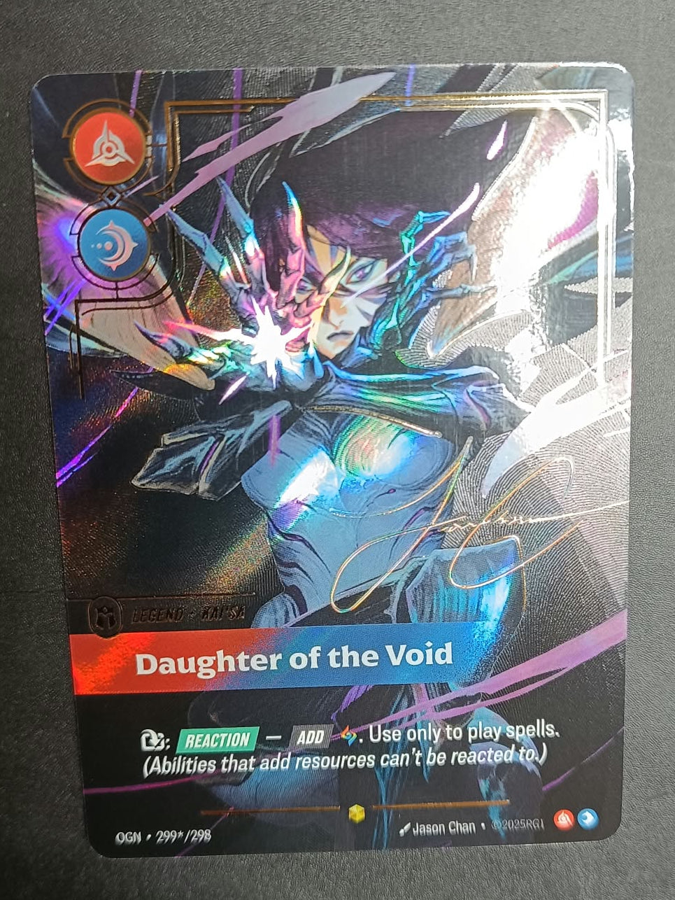 Kai’Sa – Daughter of the Void – Signature 299*/298 – Riftbound Origins