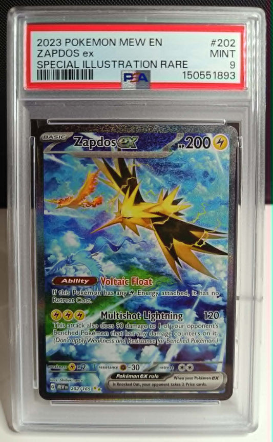 Pokémon – Zapdos ex Special Illustration Rare #202 PSA 9
