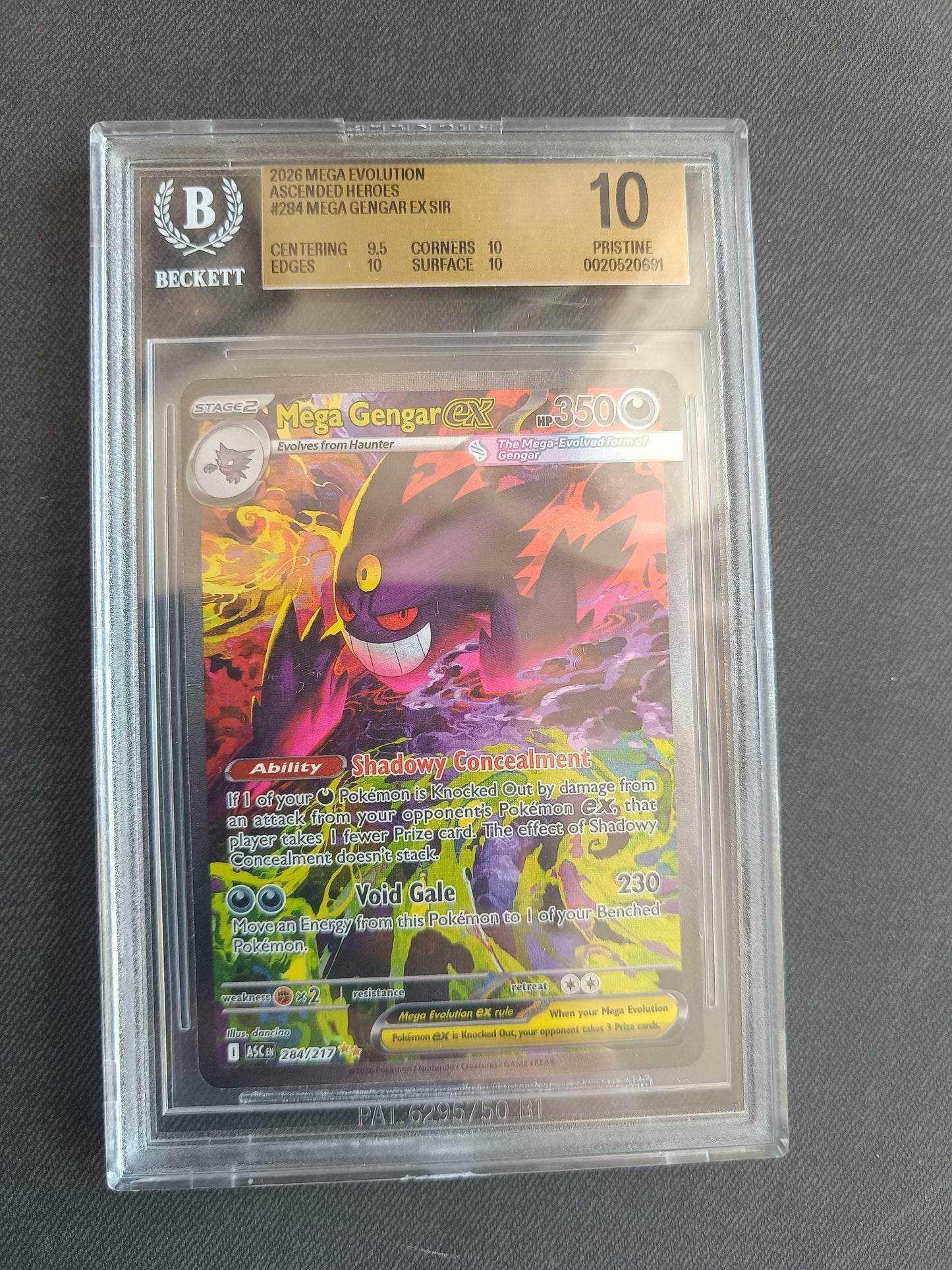 Mega Gengar ex #284 – Ascended Heroes – BGS 10 Pristine