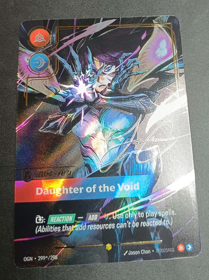 Kai’Sa – Daughter of the Void – Signature 299*/298 – Riftbound Origins