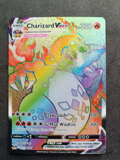 Charizard VMAX 074/073 – Champion's Path – Rainbow Rare Secret Rare