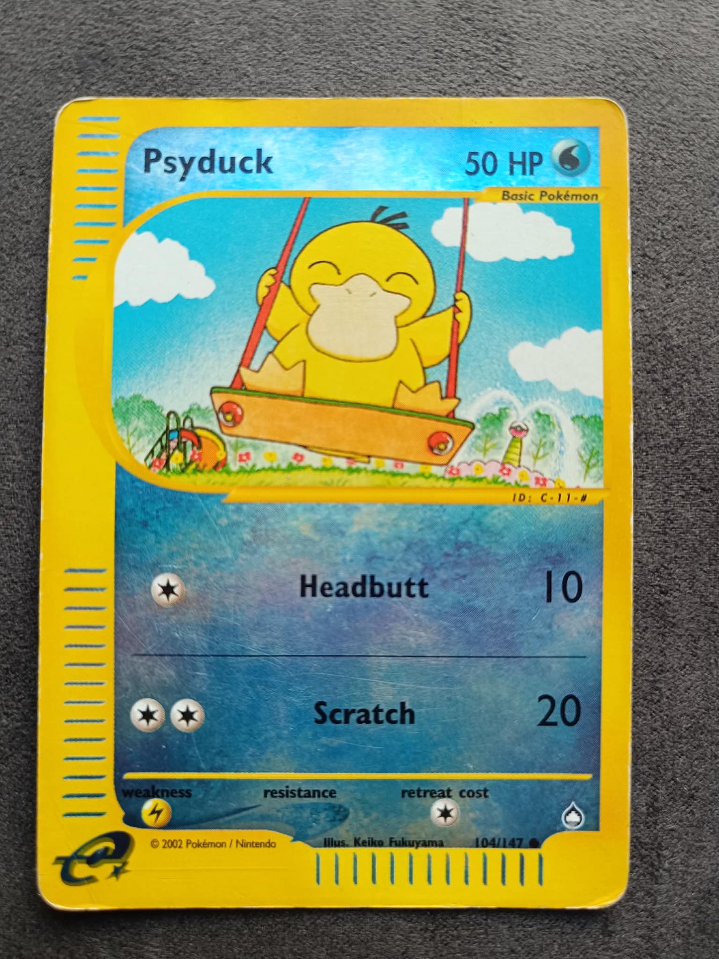 Psyduck 104/147 – Aquapolis – Reverse Holo – 2003