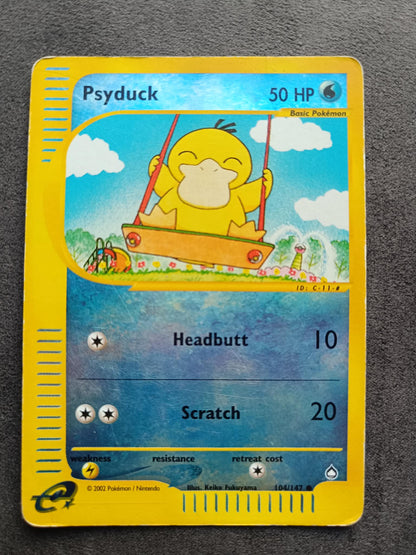 Psyduck 104/147 – Aquapolis – Reverse Holo – 2003