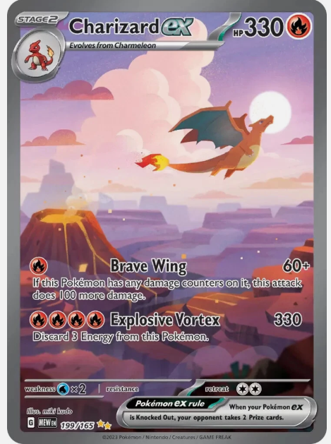 Charizard ex  199/165 Pokemon Scarlet & Violet 151
