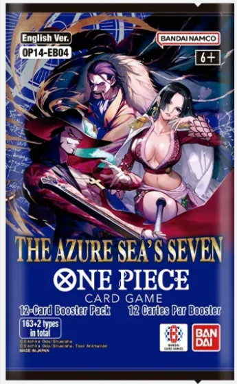One Piece Card Game OP14 EB04 The Azure Sea's Seven Booster Pack