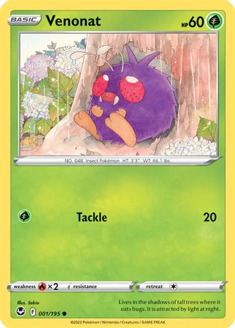 Venonat - Silver tempest #001