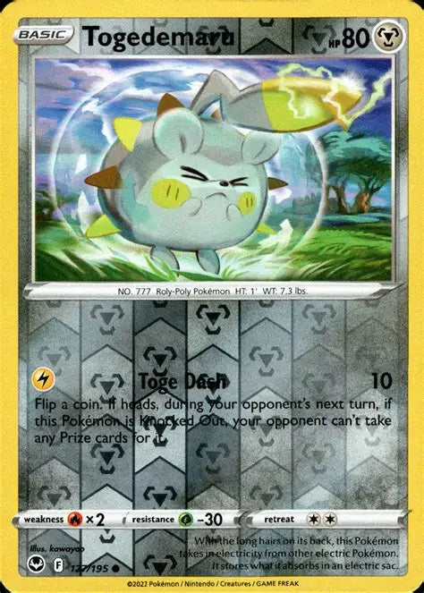 Togedemaru Holo - Silver tempest #127