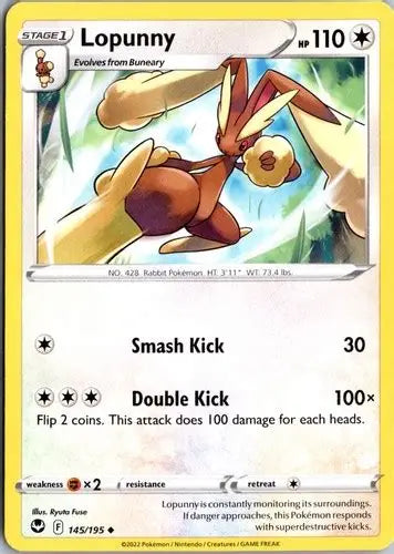 Lopunny - Silver tempest #145