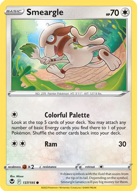 Smeargle - Silver tempest #137
