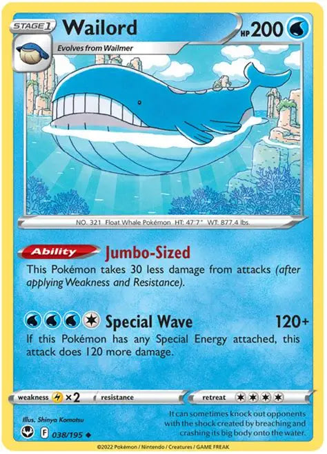 Wailord - Silver tempest #038