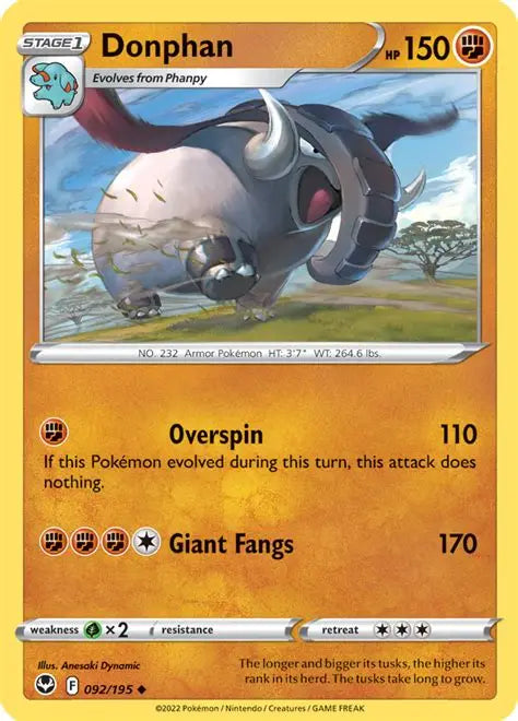 Donphan - Silver Tempest #092