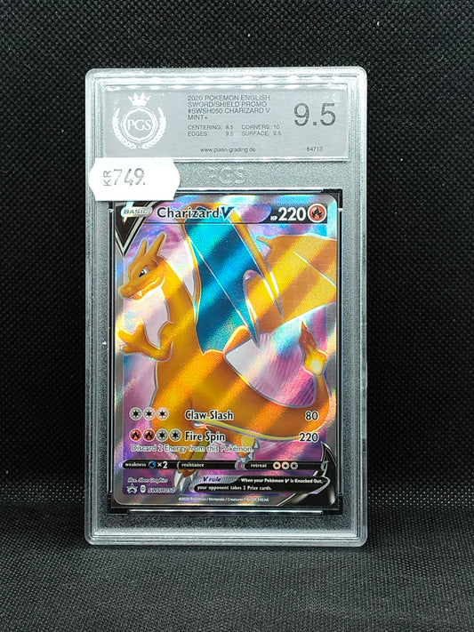Pokémon Charizard V Promo #SWSH050 – PGS 9.5 (Mint+)