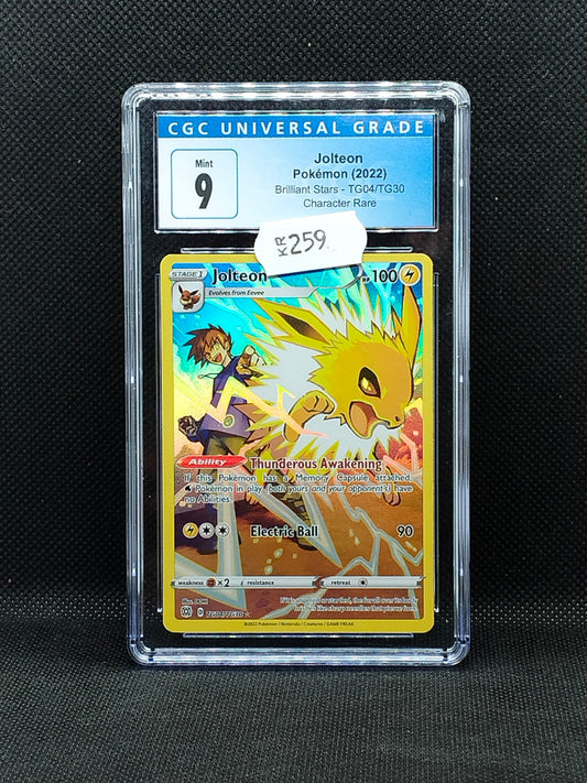 Pokémon Jolteon Character Rare TG04/TG30 Brilliant Stars – CGC 9 (Mint)
