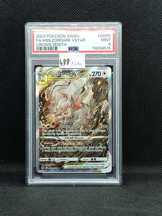 Pokémon Hisuian Zoroark VSTAR FA #GG56 Crown Zenith – PSA 9 (Mint)